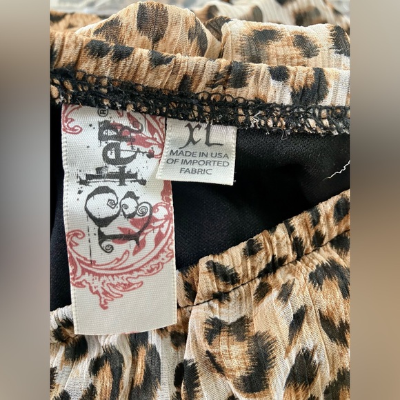 Strapless Cheetah Print Dress - Picture 3 of 3